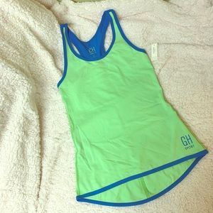 NEW Gilly Hicks Small Green & Blue Workout Tank